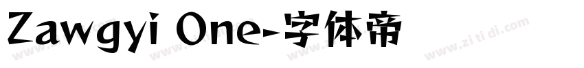 Zawgyi One字体转换
